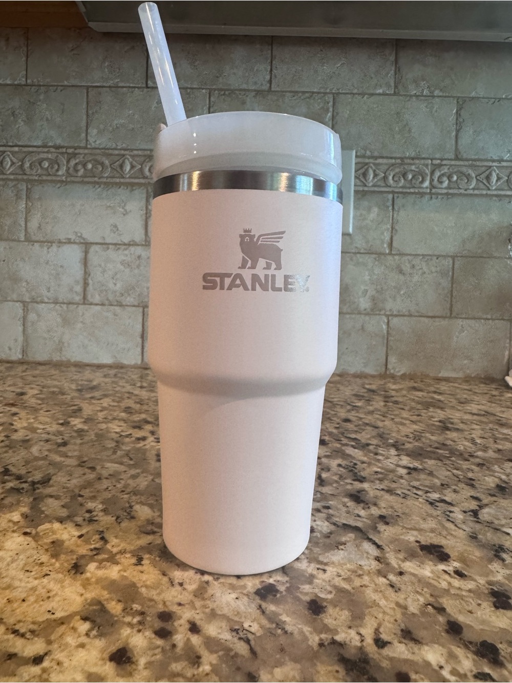 Stanley pink Vacuum Tumbler with Straw - Insulated Home Drink Cup